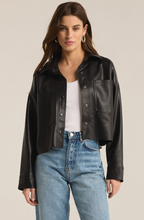 Load image into Gallery viewer, All Day Faux Leather Jacket | Black
