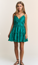 Load image into Gallery viewer, Kelly | Emerald Green Mini Dress