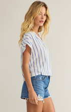 Load image into Gallery viewer, Parallel Button Down Top | Palace Blue
