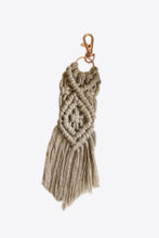 Load image into Gallery viewer, Macrame Fringe Keychain