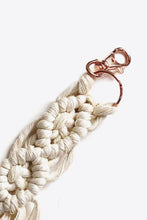 Load image into Gallery viewer, Macrame Fringe Keychain
