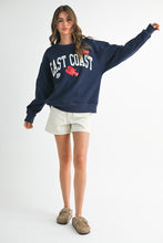 Load image into Gallery viewer, Sweater East Coast Graphic Fleece Pullover