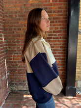 Load image into Gallery viewer, Sweater Glo Colorblock Pullover | Coffee