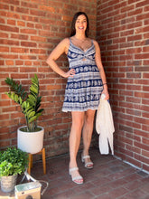 Load image into Gallery viewer, Alex Mini Twist Dress Floral strips vacation
Cooperstown, NY 13326