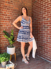 Load image into Gallery viewer, Alex Mini Twist Dress Floral strips vacation
Cooperstown, NY 13326