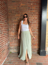 Load image into Gallery viewer, Bottoms Ditsy Sage Maxi Skirt