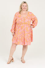 Load image into Gallery viewer, Dresses 1X Curvy | Marigold Long Sleeve Dress