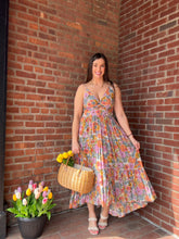 Load image into Gallery viewer, Dresses Olivia | Twist Front Floral Midi Dress