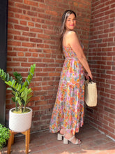 Load image into Gallery viewer, Dresses Olivia | Twist Front Floral Midi Dress