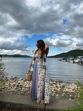 Load image into Gallery viewer, Dresses Periwinkle | Cotton Candy Floral Twist Maxi