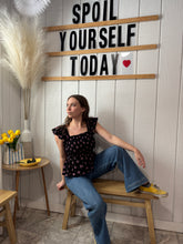 Load image into Gallery viewer, Tops Elodie | Smocked Bodice Top with Flutter Sleeve