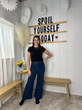 Load image into Gallery viewer, Denim Jessie Dark Denim | Stretch Wide Leg Pants