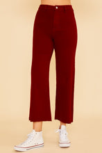Load image into Gallery viewer, Denim Jessie Wine Denim | Stretch Wide Leg Pants
