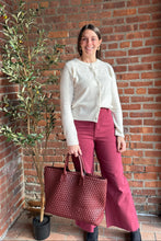 Load image into Gallery viewer, Denim Jessie Wine Denim | Stretch Wide Leg Pants