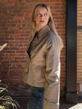 Load image into Gallery viewer, Coats & Jackets Clara | Notch Collar Cropped Trench Jacket