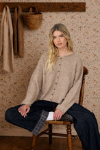 Load image into Gallery viewer, LIGHTWEIGHT BUTTON DOWN KNIT CARDIGAN: LIGHT MOCHA