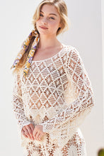 Load image into Gallery viewer, Tops Mayla | Crochet Boatneck Pullover | Small