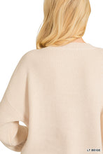 Load image into Gallery viewer, American Flag Crew Neck Sweater | Light Beige