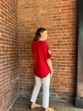 Load image into Gallery viewer, Baseball Sequin Baseball Jersey | Red