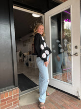 Load image into Gallery viewer, Baseball Sequin Baseball Shirt | Black