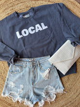 Load image into Gallery viewer, Graphic Apparel LOCAL | Navy Graphic Sweatshirt