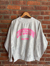Load image into Gallery viewer, Graphic Baseball Cooperstown NY Classic | White Camo Mockneck Sweatshirt