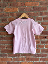 Load image into Gallery viewer, Graphic Baseball Softball Bow Collage | Pink Youth Graphic Tee