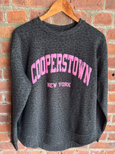 Load image into Gallery viewer, Graphic Baseball Varsity Pink Cheetah Crew