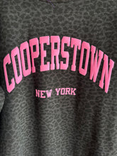 Load image into Gallery viewer, Graphic Baseball Varsity Pink Cheetah Crew