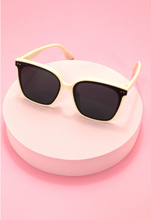 Load image into Gallery viewer, White Sunnies | Cindy Square Sunglasses