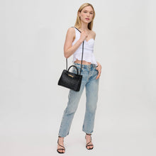 Load image into Gallery viewer, Blakely Woven Crossbody: Black