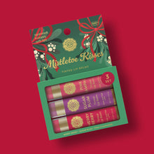 Load image into Gallery viewer, Mistletoe Kisses Lip Balm Set Of 3