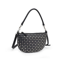Load image into Gallery viewer, Jordan Studded Shoulder Bag - Crossbody: Black