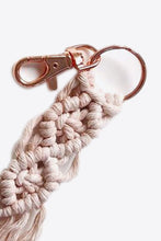 Load image into Gallery viewer, Macrame Fringe Keychain