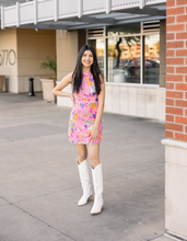 Load image into Gallery viewer, Dresses Delaney | Pink Sequin Halter Dress