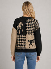 Load image into Gallery viewer, Sweater Horse Patchwork Sweater