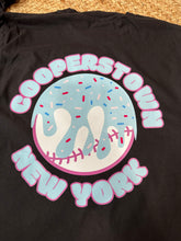 Load image into Gallery viewer, Blue Raspberry Baseball Drip | Cooperstown Ice Cream Graphic Tee