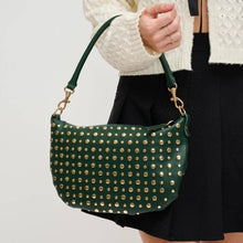 Load image into Gallery viewer, Jordan Studded Shoulder Bag - Crossbody: Forest