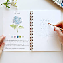 Load image into Gallery viewer, Lifestyle Flowers watercolor workbook