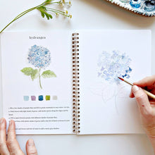 Load image into Gallery viewer, Lifestyle Flowers watercolor workbook