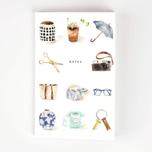 Load image into Gallery viewer, Lifestyle Softtouch Cover Notebook with Original Watercolor Artwork: Everyday things