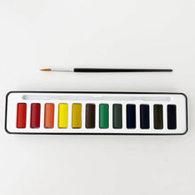 Load image into Gallery viewer, Lifestyle Watercolor paint set with brush
