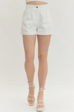 Load image into Gallery viewer, Bottoms White High Waist Shorts
