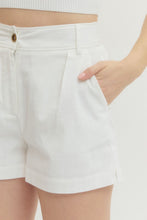 Load image into Gallery viewer, Bottoms White High Waist Shorts