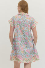 Load image into Gallery viewer, Dresses Blake | Light Blue Floral Short Sleeve Dress