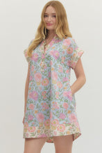 Load image into Gallery viewer, Dresses Blake | Light Blue Floral Short Sleeve Dress