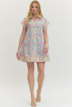Load image into Gallery viewer, Dresses Blake | Light Blue Floral Short Sleeve Dress