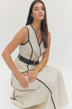 Load image into Gallery viewer, Dresses Natural Wrap-style Midi