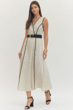 Load image into Gallery viewer, Dresses Natural Wrap-style Midi