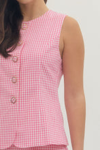 Load image into Gallery viewer, One PC And Sets Lilian | Pink Gingham Romper